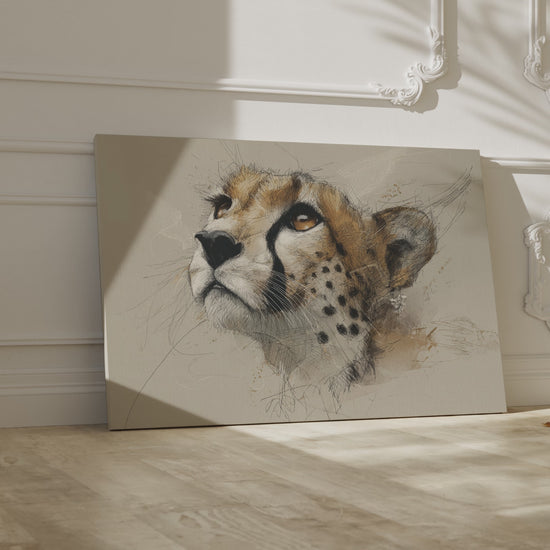 Cheetah Face Canvas Wall Art – short video of the print