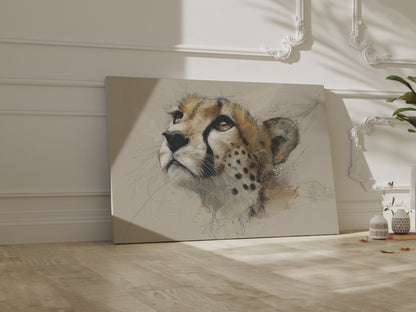 Cheetah Face Canvas Wall Art – short video of the print