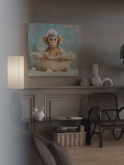 Young Monkey Bathtub Print – short video of the print
