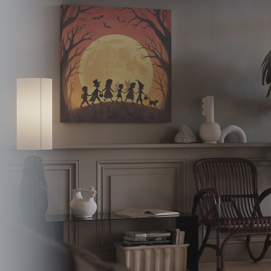 Halloween Trick or Treat Canvas Wall Art – short video of the print