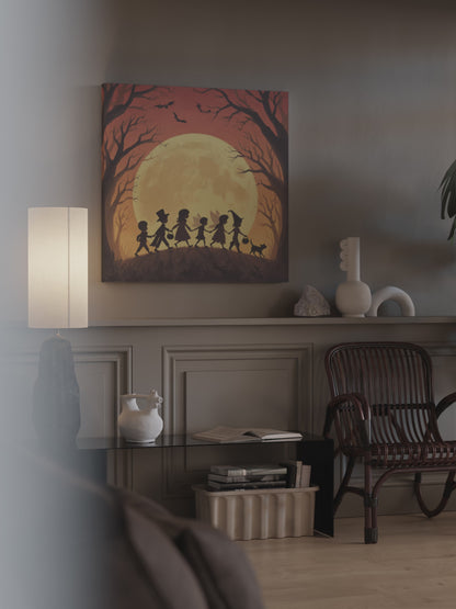 Halloween Trick or Treat Canvas Wall Art – short video of the print