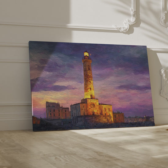 Lighthouse of Genoa Canvas Wall Art – short video of the print