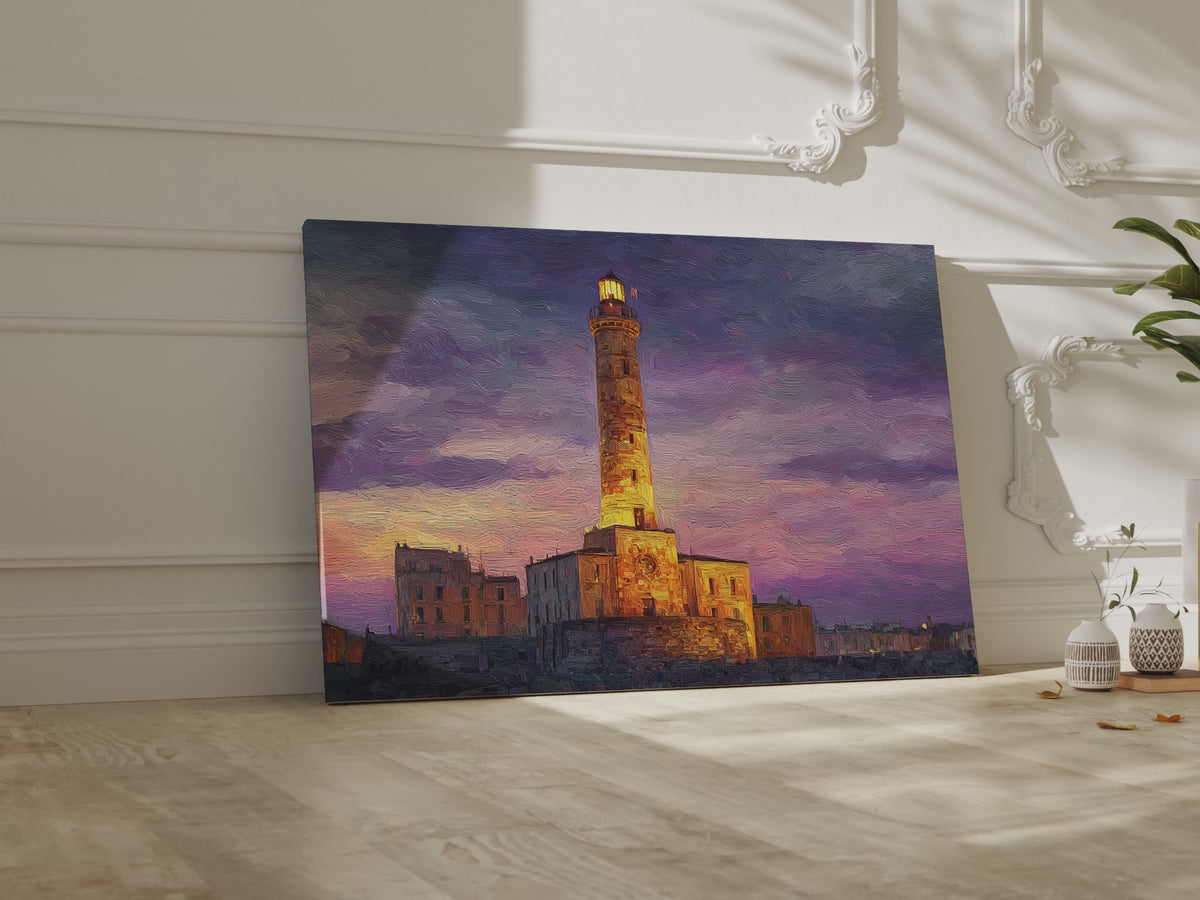 Lighthouse of Genoa Canvas Wall Art – short video of the print