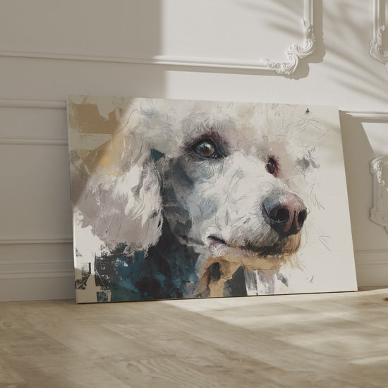 Stylized Poodle Canvas Wall Art – short video of the print