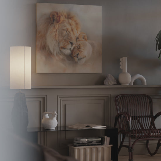 Lion Couple Canvas Art – short video of the print