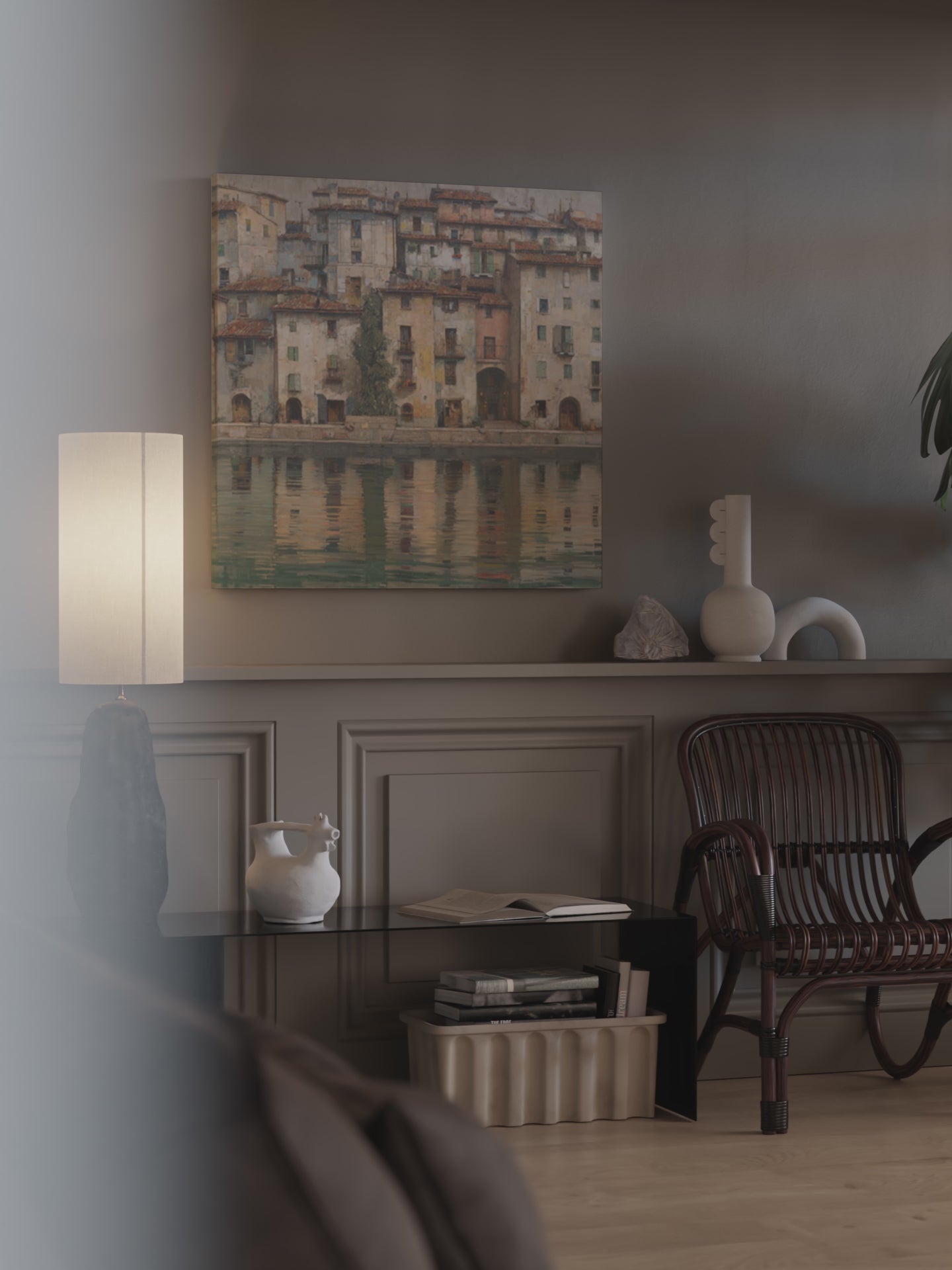 European Waterfront Canvas Print – short video of the print