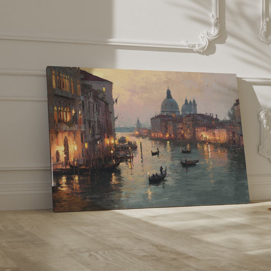 Venice Canal Dusk Wall Art – short video of the print