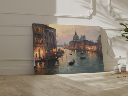 Venice Canal Dusk Wall Art – short video of the print