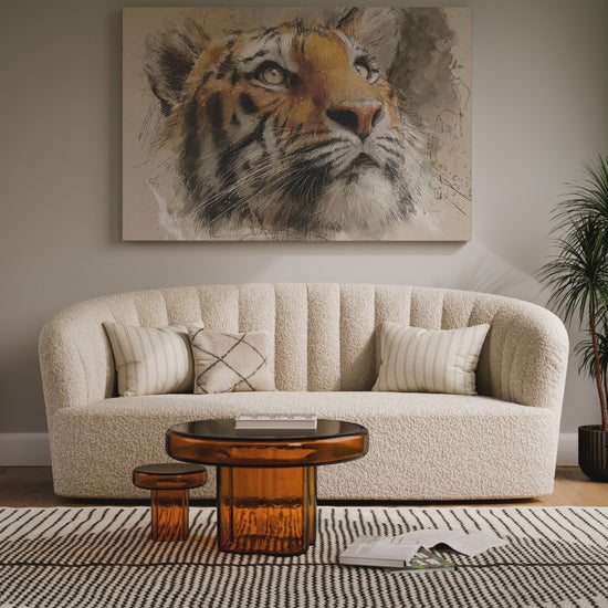 Tiger Portrait Canvas Wall Art – short video of the print