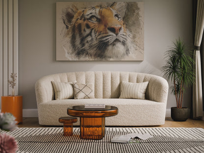 Tiger Portrait Canvas Wall Art – short video of the print