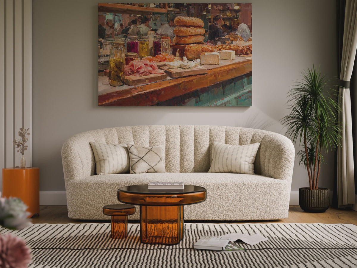 Impressionist Deli Counter Canvas Print – short video of the print
