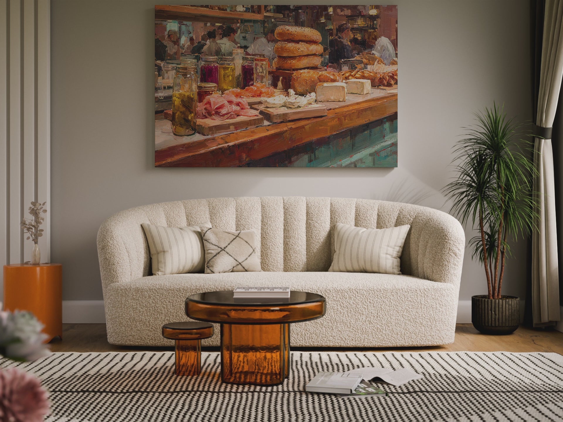 Impressionist Deli Counter Canvas Print – short video of the print