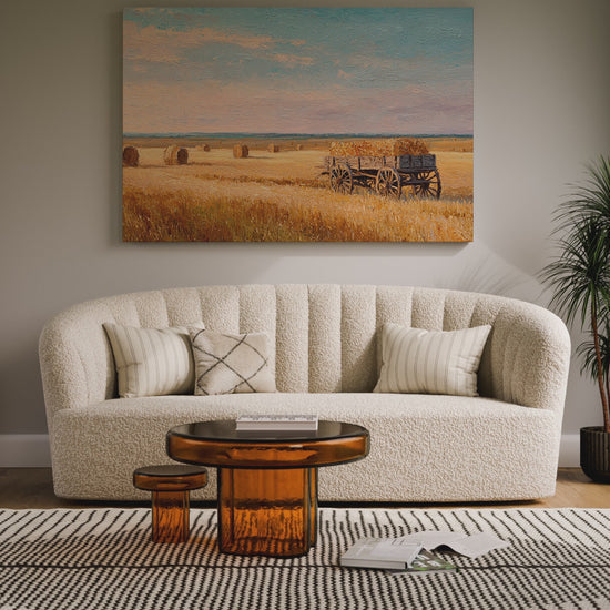 Harvest Wheat Field Canvas Art – short video of the print