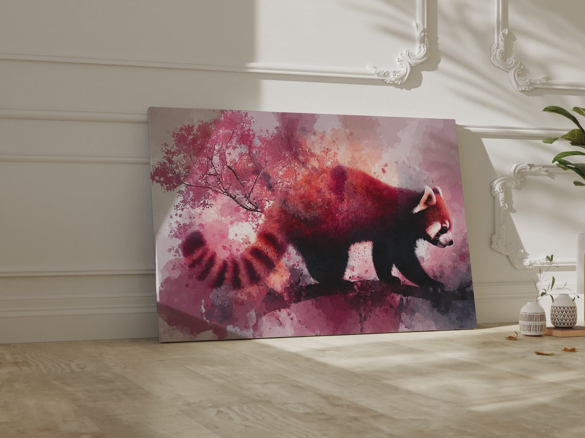 Red Panda Canvas Wall Art – short video of the print
