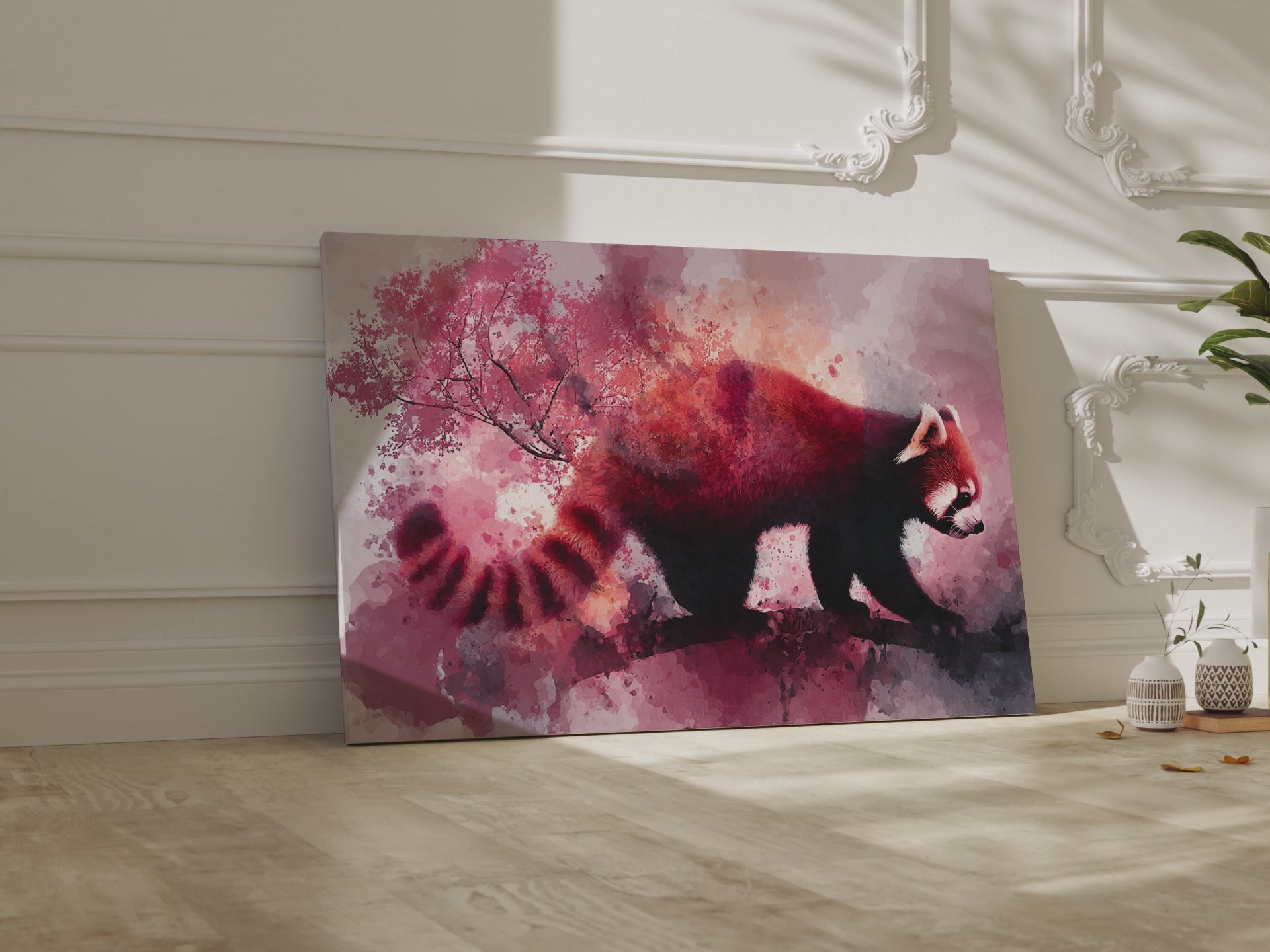 Red Panda Canvas Wall Art – short video of the print