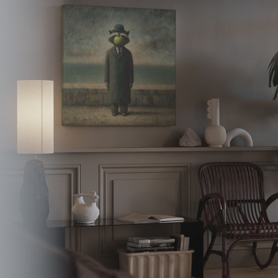 Surreal Raccoon Canvas Art – short video of the print