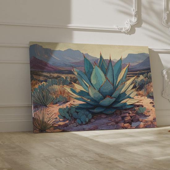 Desert Agave Canvas Wall Art – short video of the print