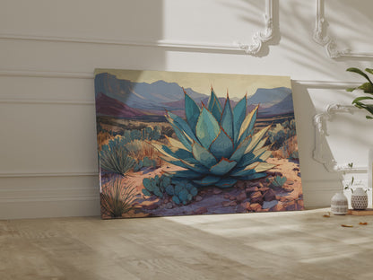 Desert Agave Canvas Wall Art – short video of the print