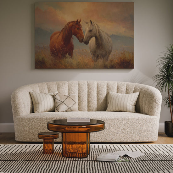 Romantic Horse Canvas Wall Art – short video of the print