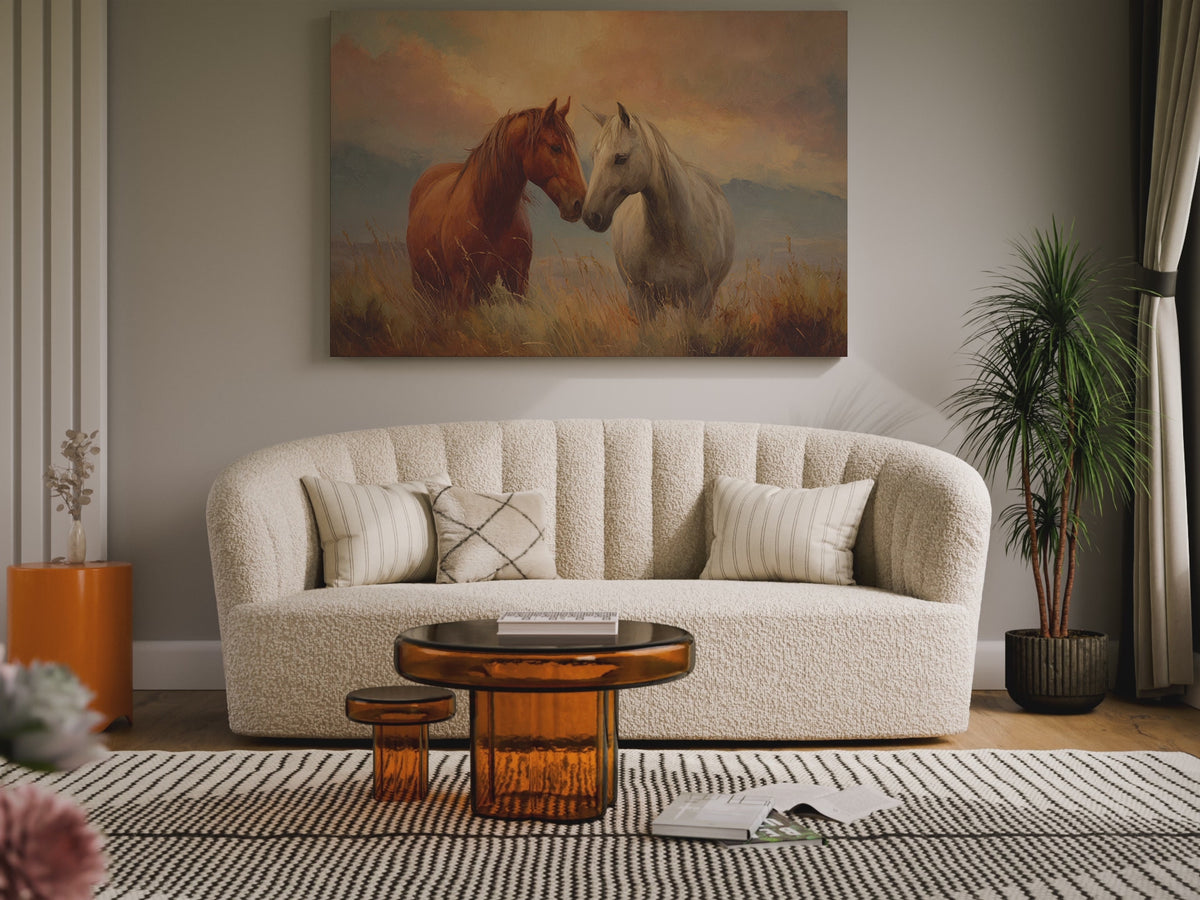 Romantic Horse Canvas Wall Art – short video of the print