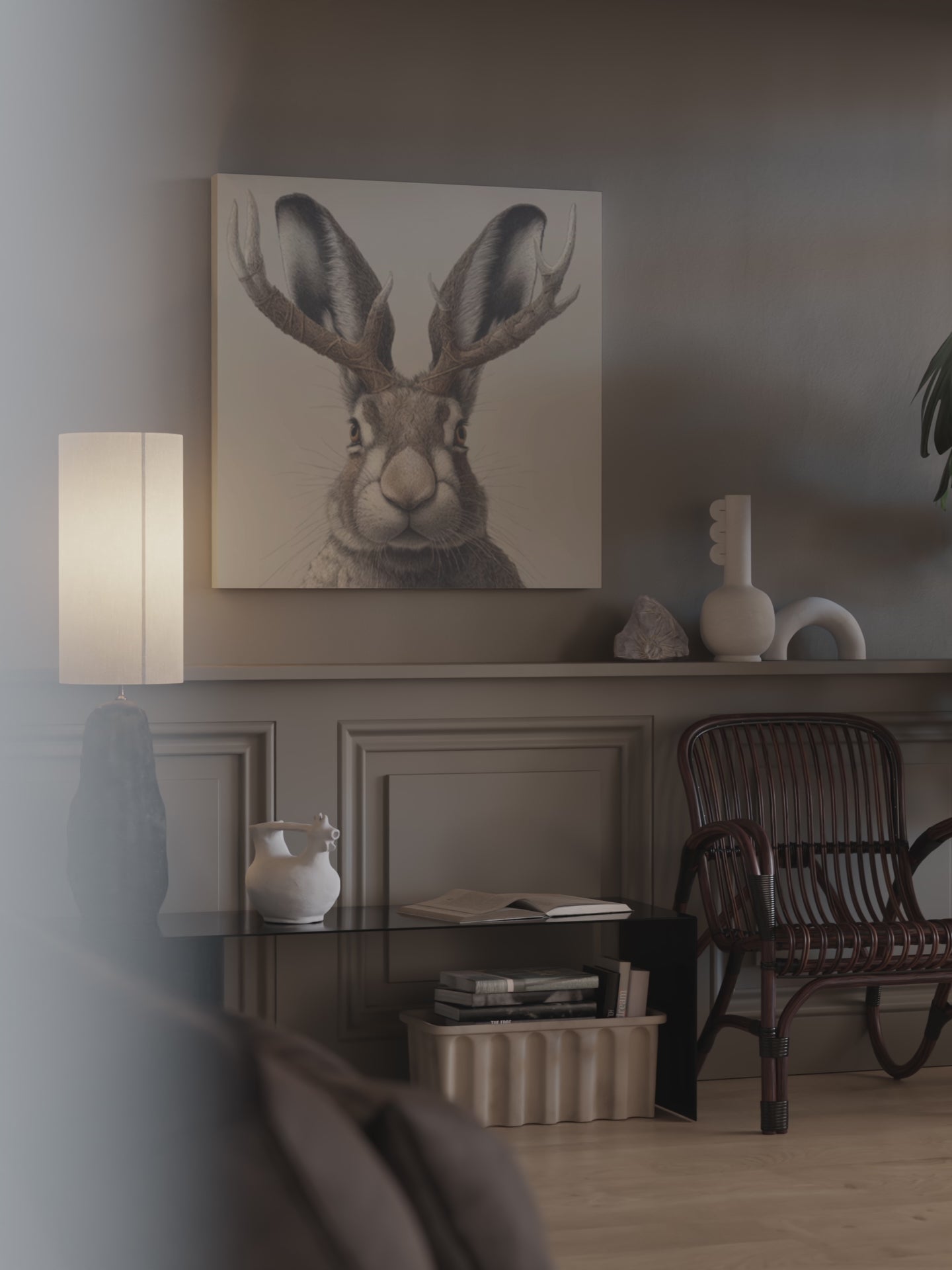 Jackalope Art Print – short video of the print