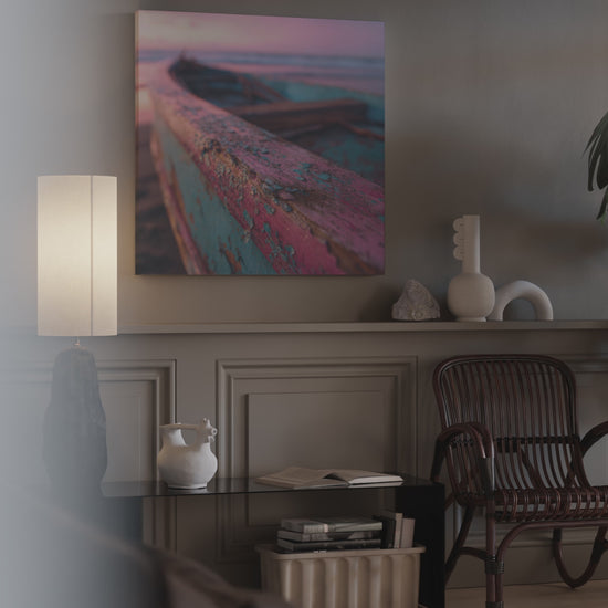 Vintage Surfboard Canvas Print – short video of the print