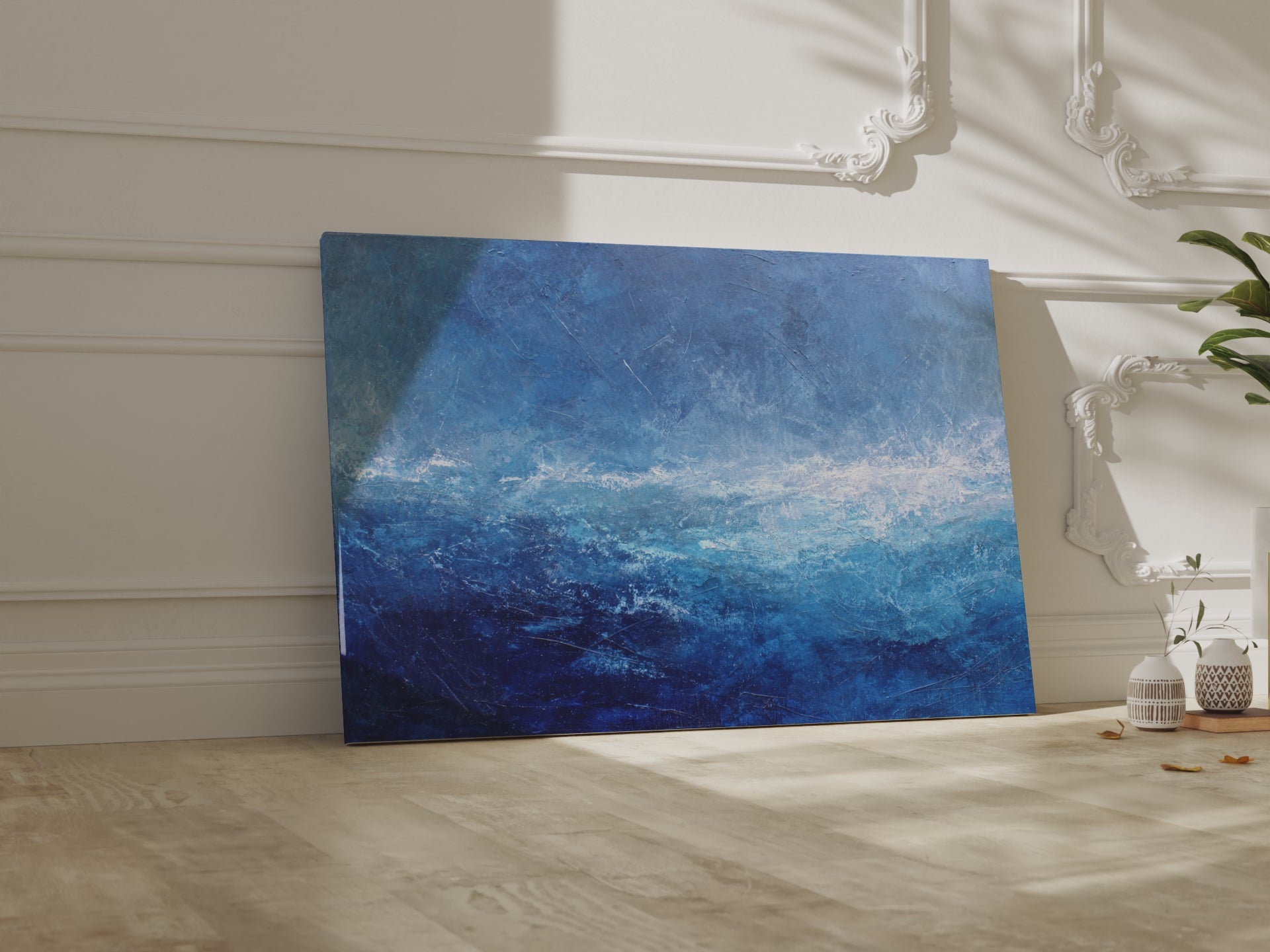 Abstract Ocean Canvas Print – short video of the print