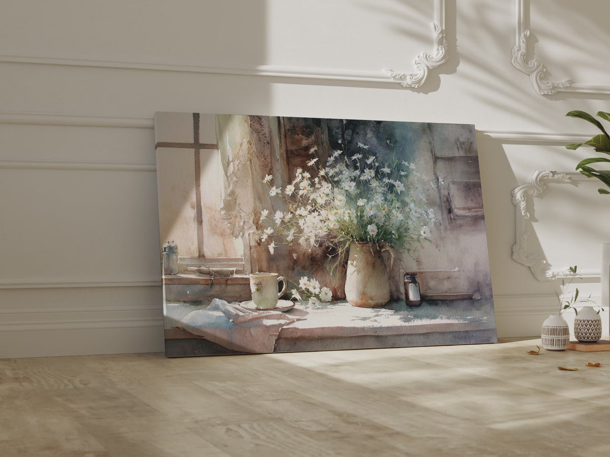 Rustic Watercolor Still Life Wall Art – short video of the print