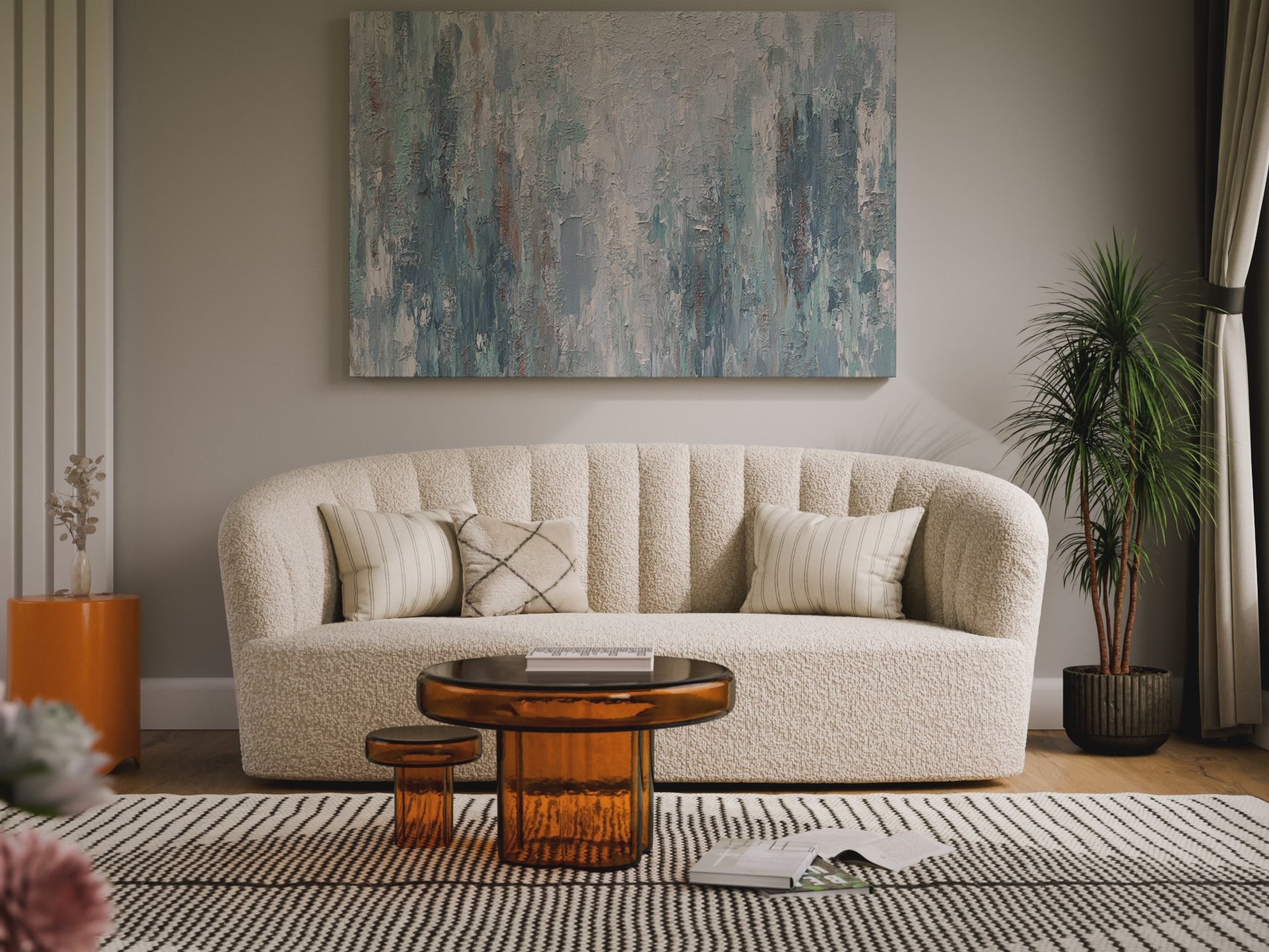 Abstract Forest Canvas Wall Art – short video of the print