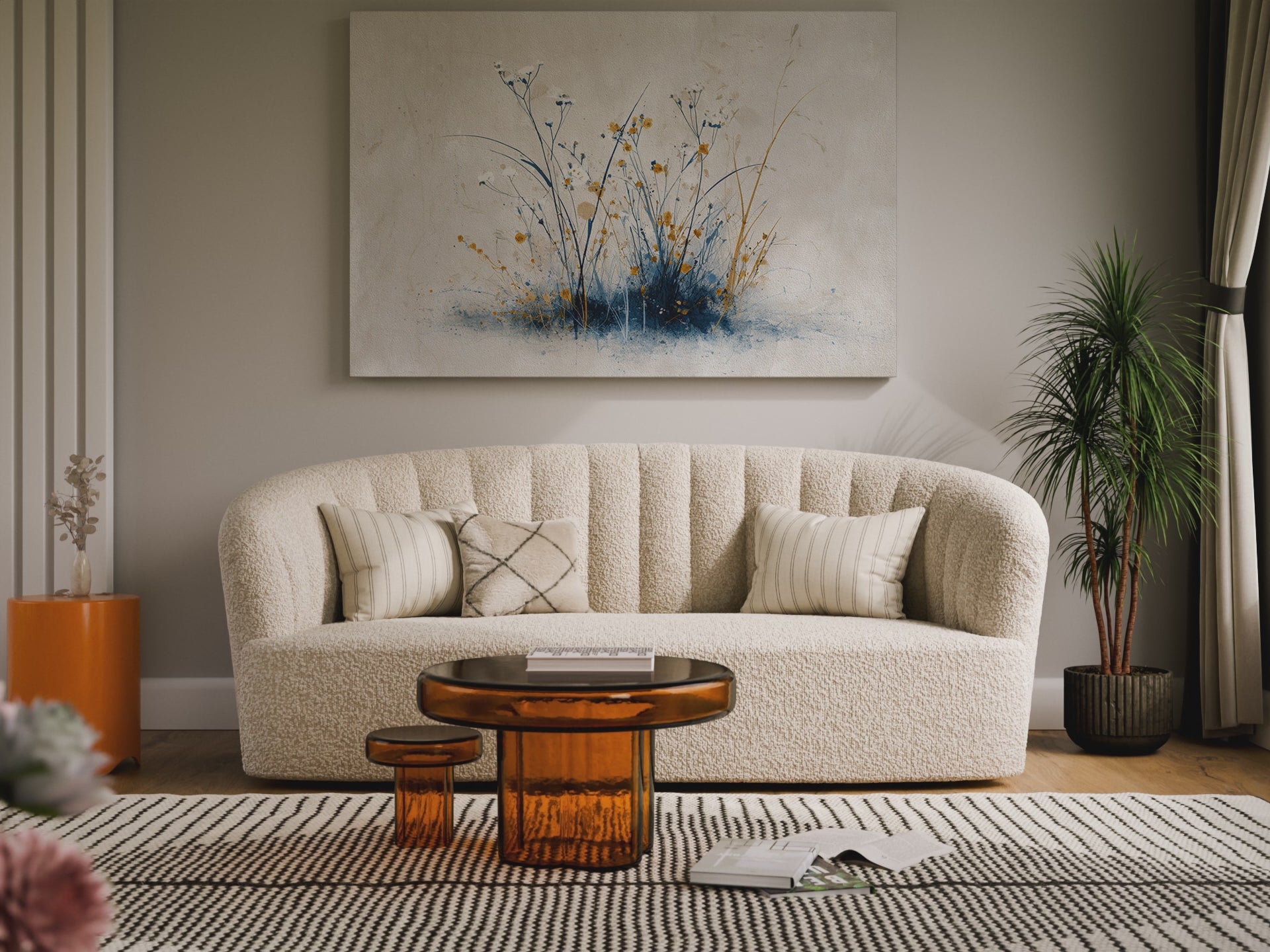 Abstract Botanical Canvas Wall Art – short video of the print