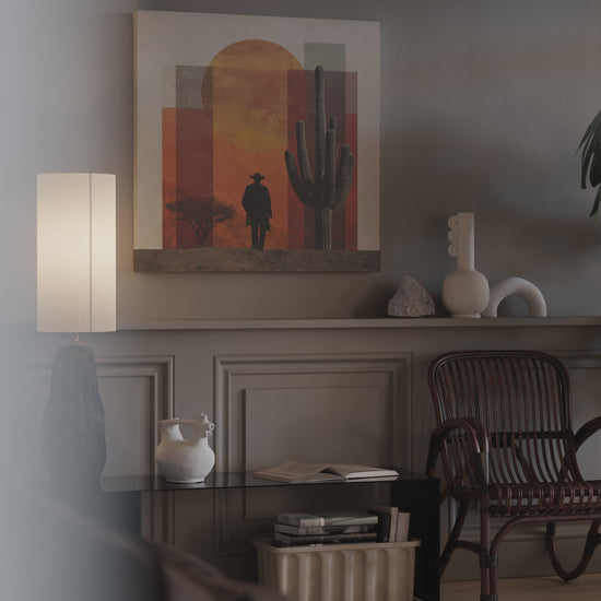 Western Desert Cowboy Canvas Wall Art – short video of the print