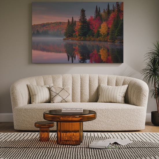 Autumn Lake Canvas Print – short video of the print