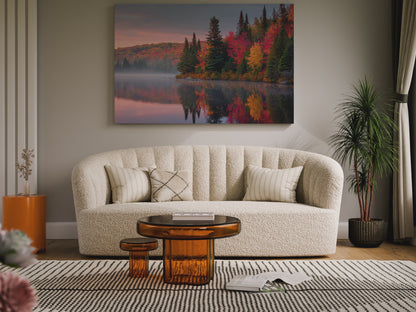 Autumn Lake Canvas Print – short video of the print