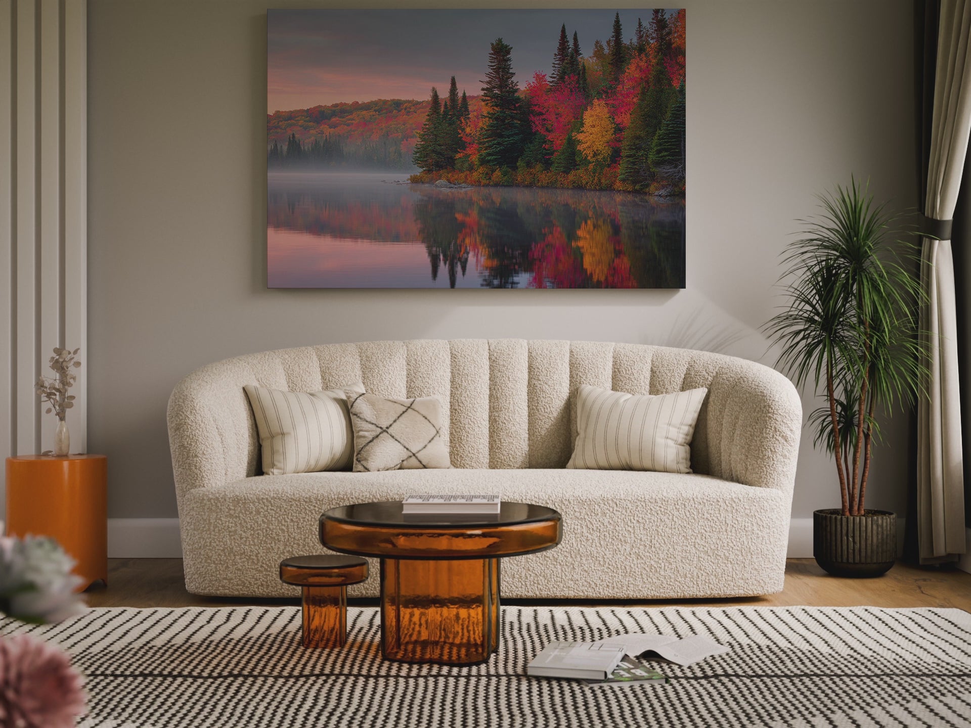Autumn Lake Canvas Print – short video of the print