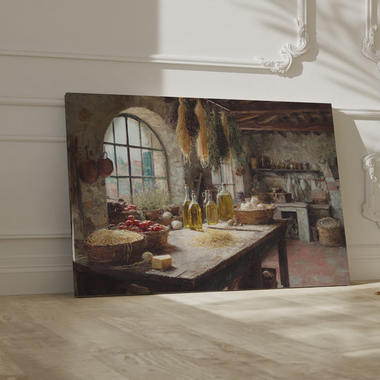 Tuscan Kitchen Canvas Art – short video of the print