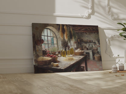 Tuscan Kitchen Canvas Art – short video of the print