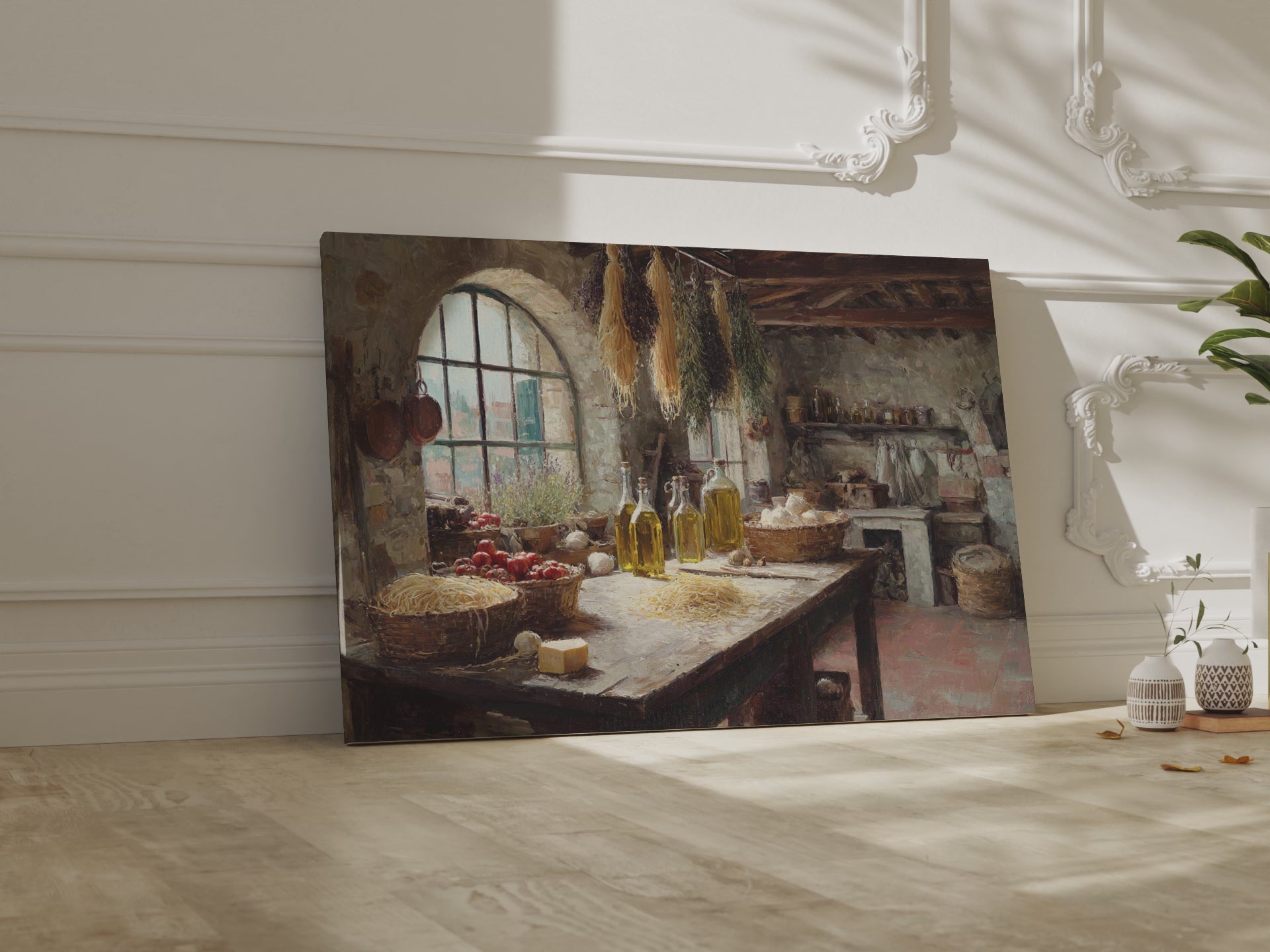 Tuscan Kitchen Canvas Art – short video of the print