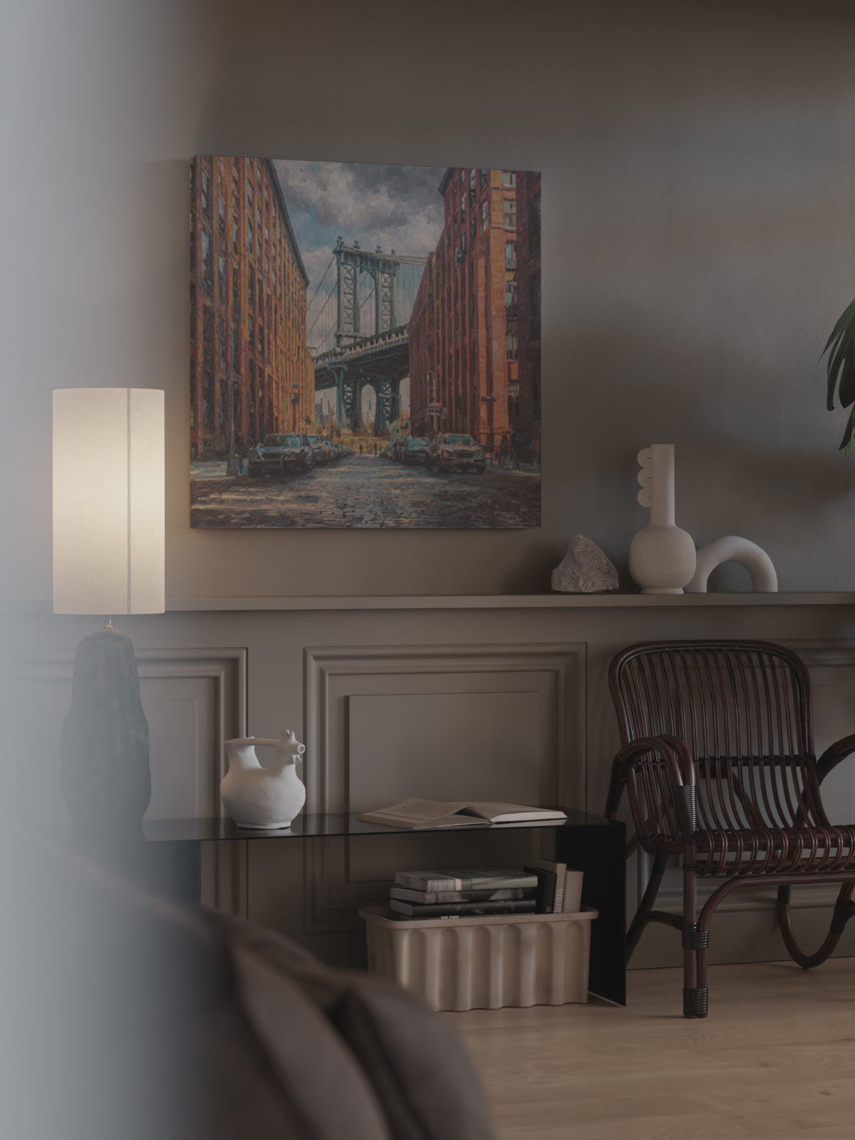 Manhattan Bridge DUMBO Brooklyn Canvas Art – short video of the print