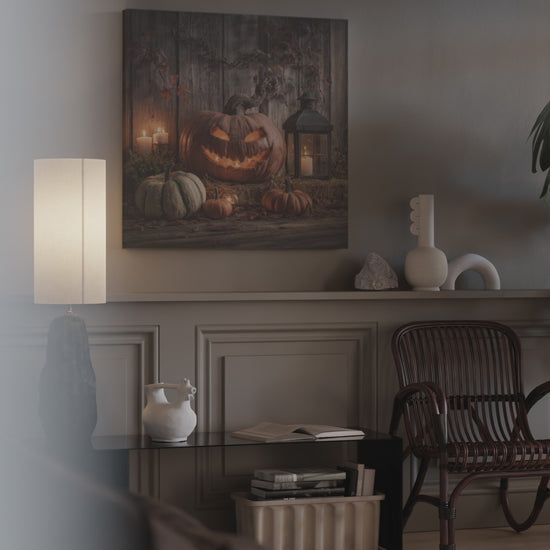 Halloween Jack O Lantern Canvas Wall Art – short video of the print