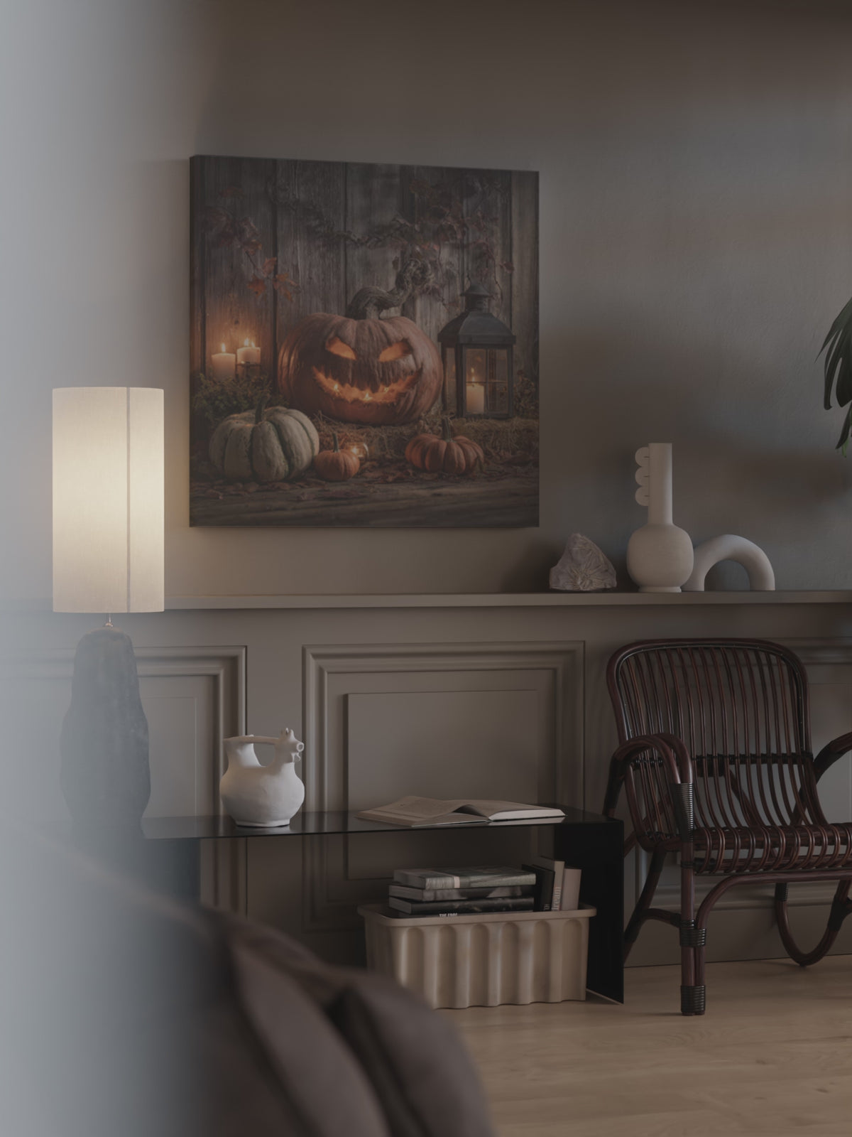 Halloween Jack O Lantern Canvas Wall Art – short video of the print