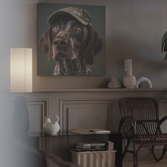 Dog Portrait Canvas Print – short video of the print