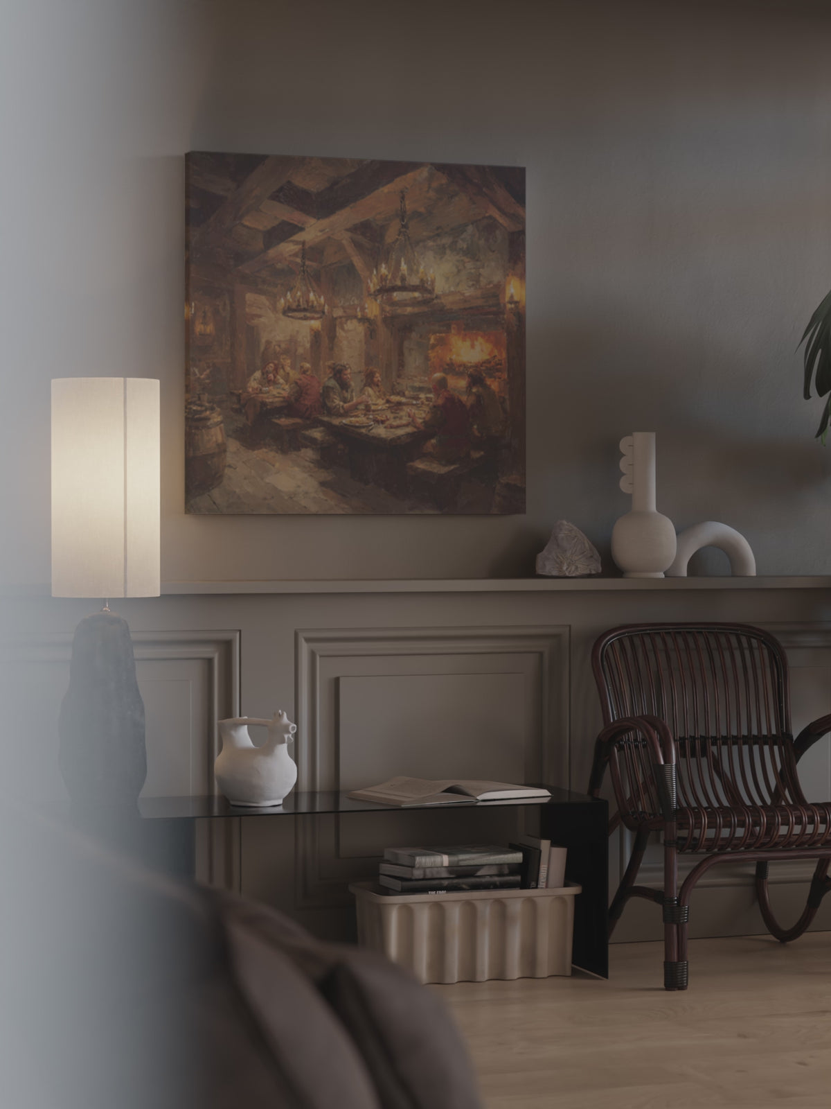 Medieval Tavern Canvas Print – short video of the print