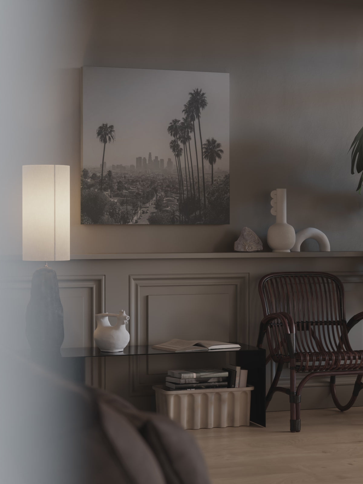 Los Angeles Skyline Canvas Print – short video of the print
