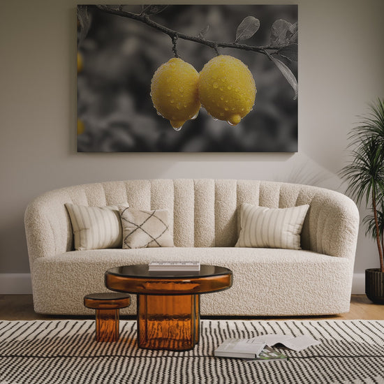 Yellow Lemons Canvas Art – short video of the print
