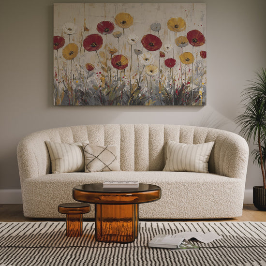 Contemporary Floral Canvas Art – short video of the print