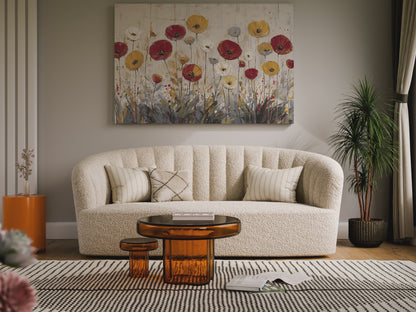 Contemporary Floral Canvas Art – short video of the print