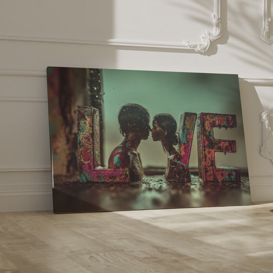 LOVE Letter Canvas Art – short video of the print