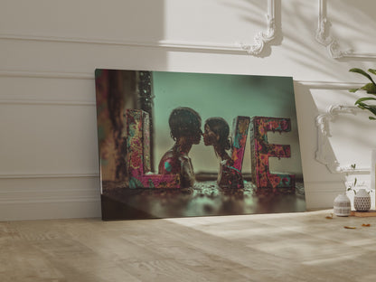 LOVE Letter Canvas Art – short video of the print