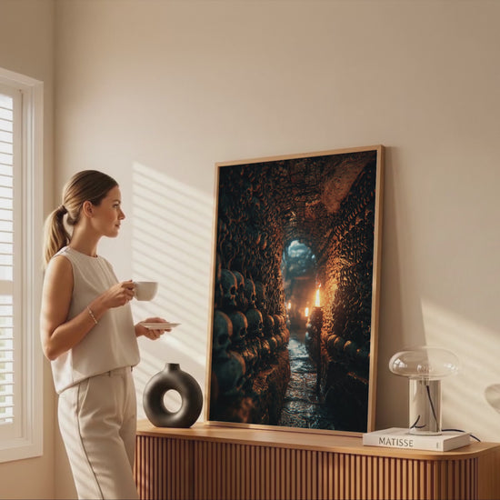 Dark Catacomb Canvas Wall Art – short video of the print