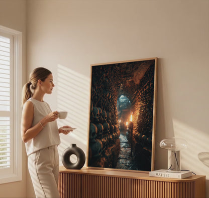 Dark Catacomb Canvas Wall Art – short video of the print